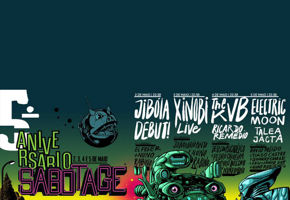 Sabotage Club celebra 5º aniversário em Maio