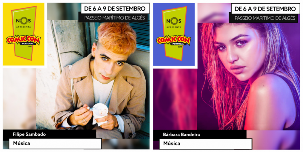 Filipe Sambado e Bárbara Bandeira na Comic Con Portugal