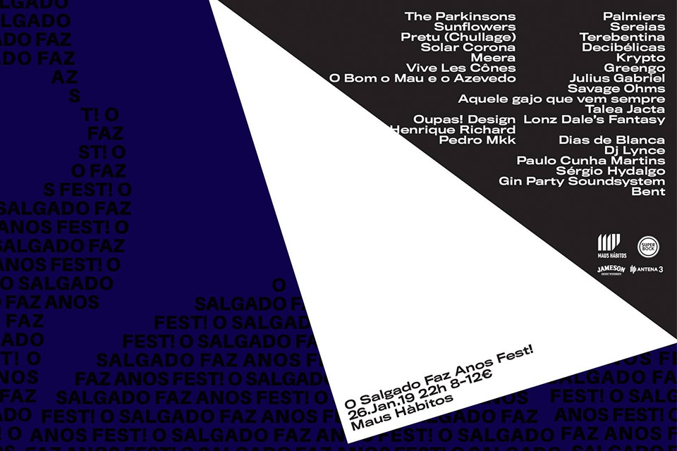 Cartaz fechado e horários para O Salgado Faz Anos … FEST!