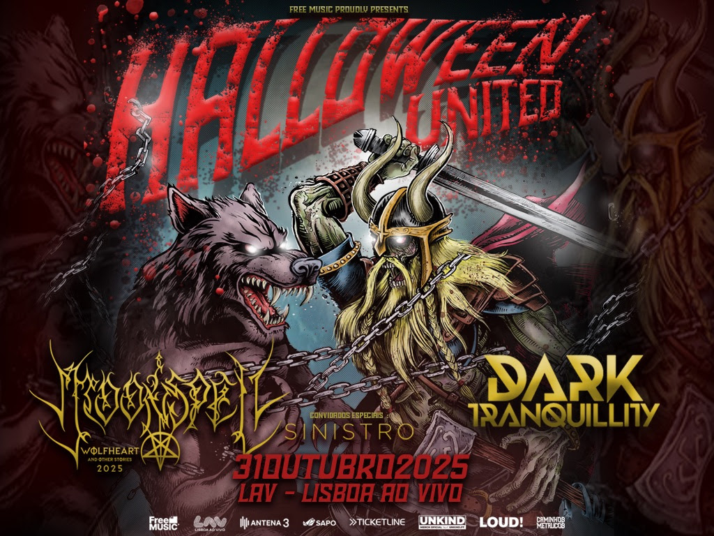 Halloween United com Moonspell e Dark Tranquillity