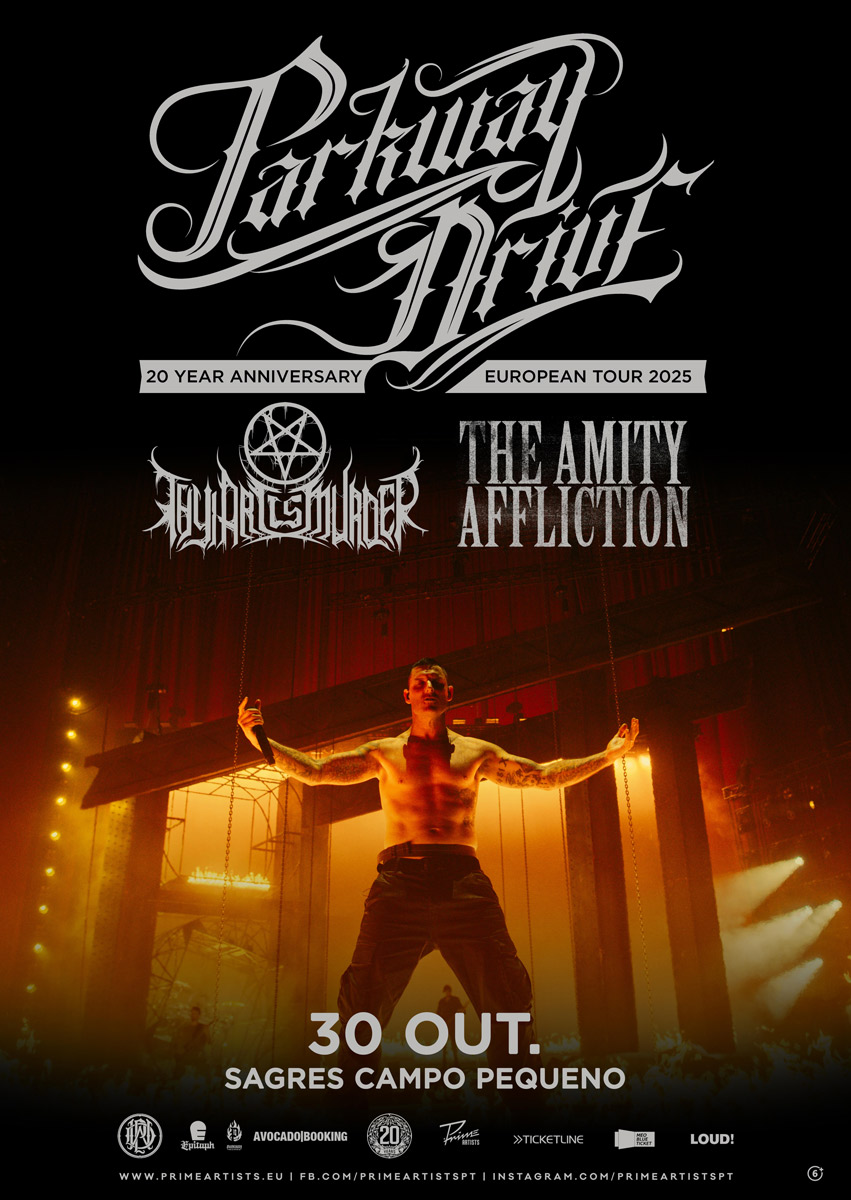 Parkway Drive atuam em Portugal em Outubro