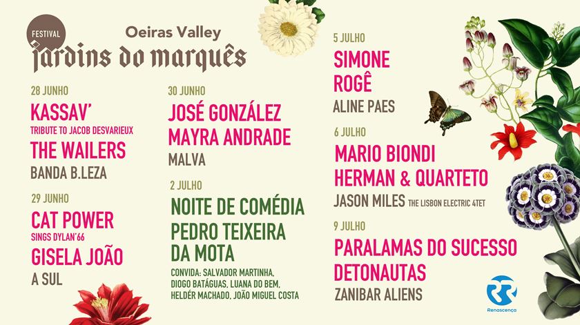 Conhece o cartaz completo da edição de 2025 do Festival Jardins do Marquês