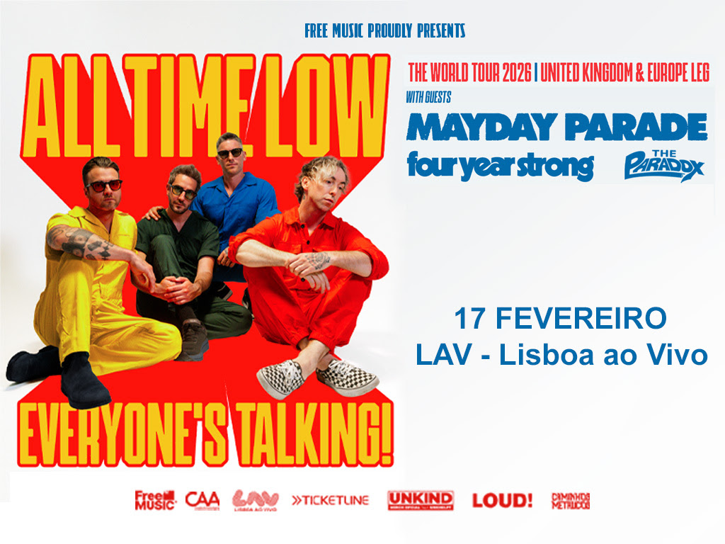 All Time Low estreiam-se em Portugal em 2026