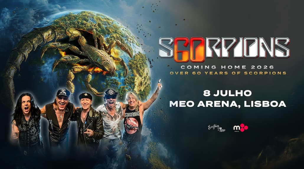 Scorpions trazem a “Coming Home 2026 Tour” a Portugal