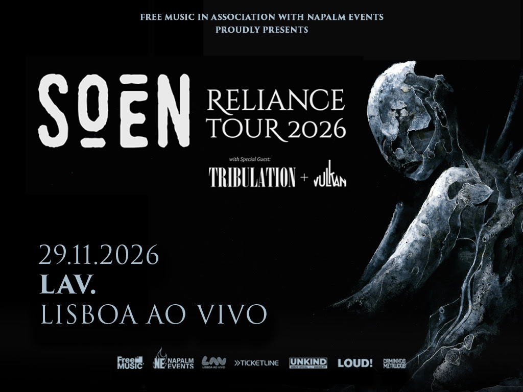 SOEN regressam a Lisboa com concerto único em novembro