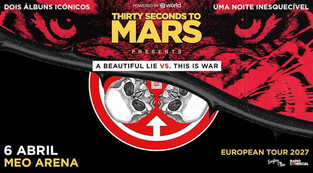 Thirty Seconds To Mars de regresso a Portugal em 2027