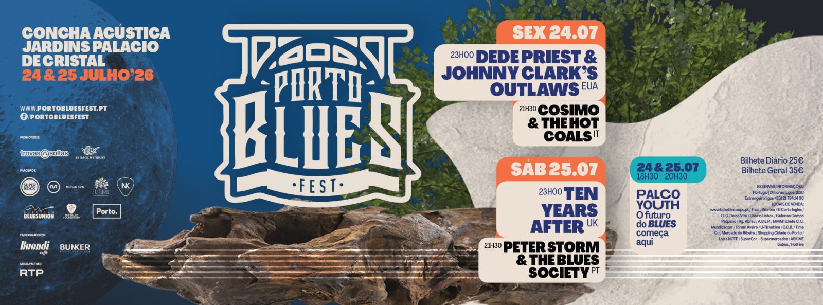 Porto Blues Fest regressa aos Jardins do Palácio de Cristal em julho