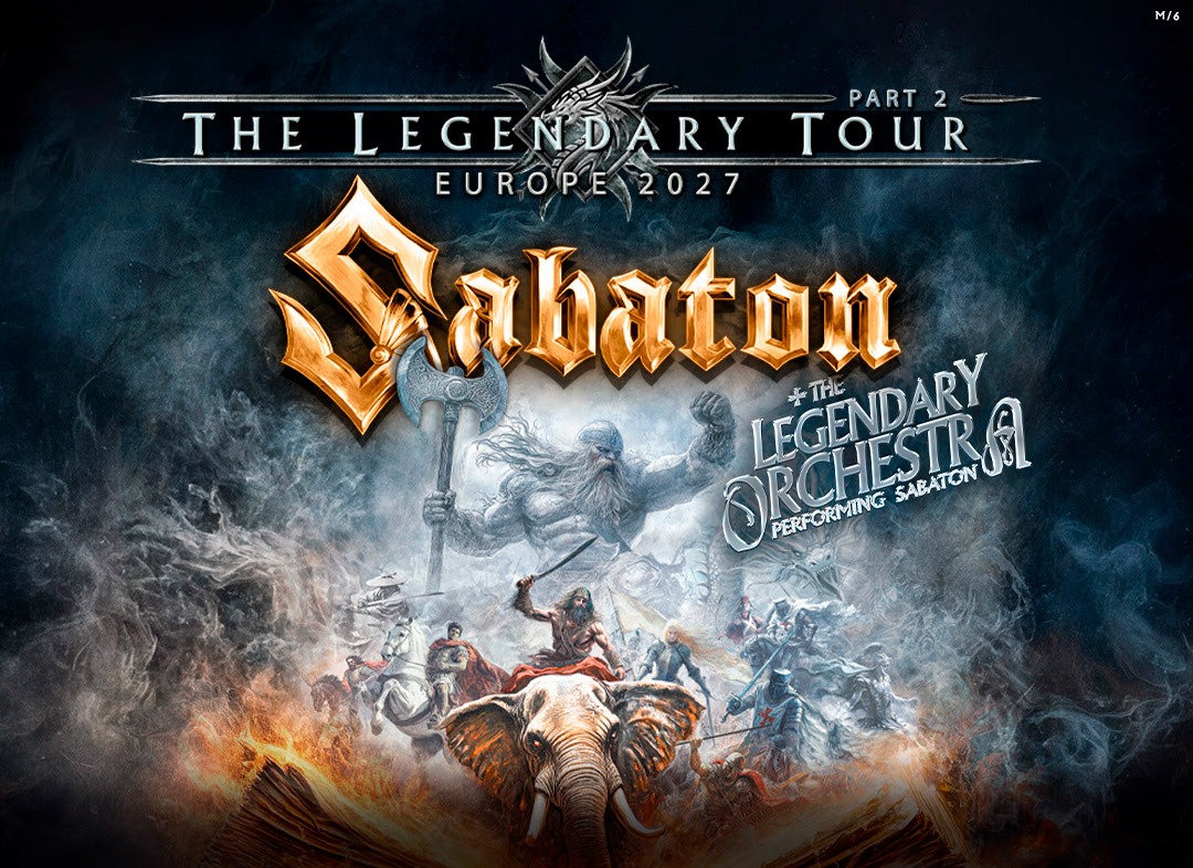 Sabaton regressam a Portugal em abril de 2027 para concerto na MEO Arena