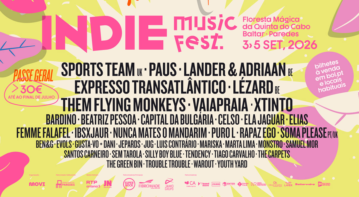 Indie Music Fest fecha cartaz com Sports Team, PAUS e mais 18 nomes