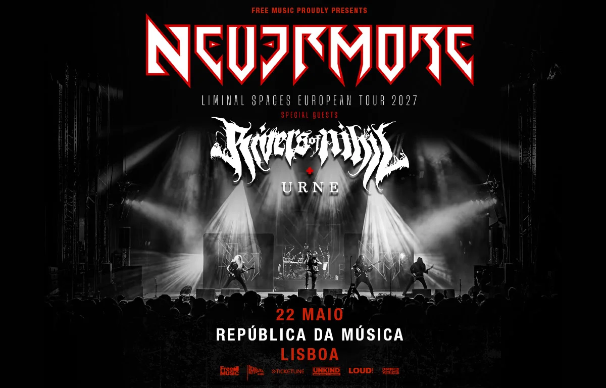 Nevermore regressam a Portugal com Rivers of Nihil e URNE
