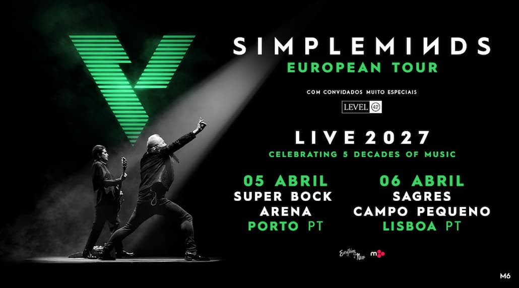 Simple Minds marcam dois concertos em Portugal para abril de 2027