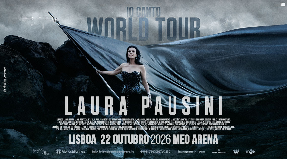 Laura Pausini leva a “Io Canto World Tour” à MEO Arena em 2026