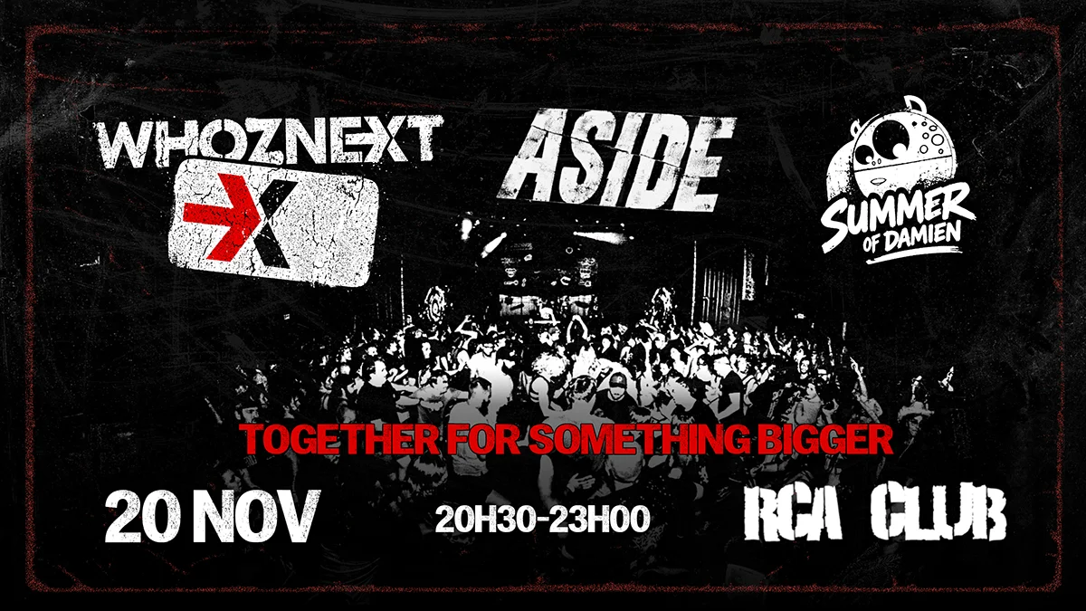 Whoznext, Aside e Summer of Damien juntos no RCA Club